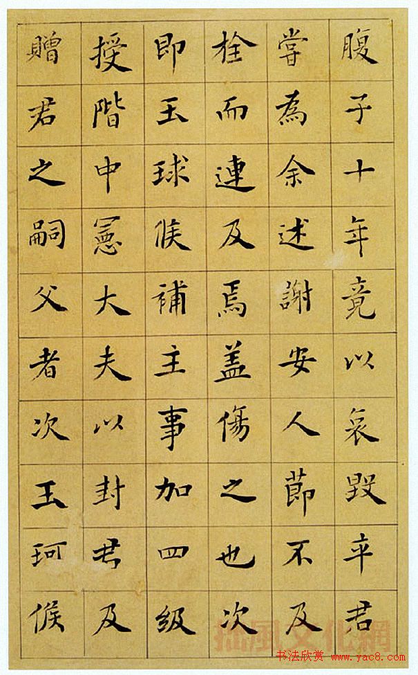 王澍楷书《中宪大夫真斋汪府君墓志铭》