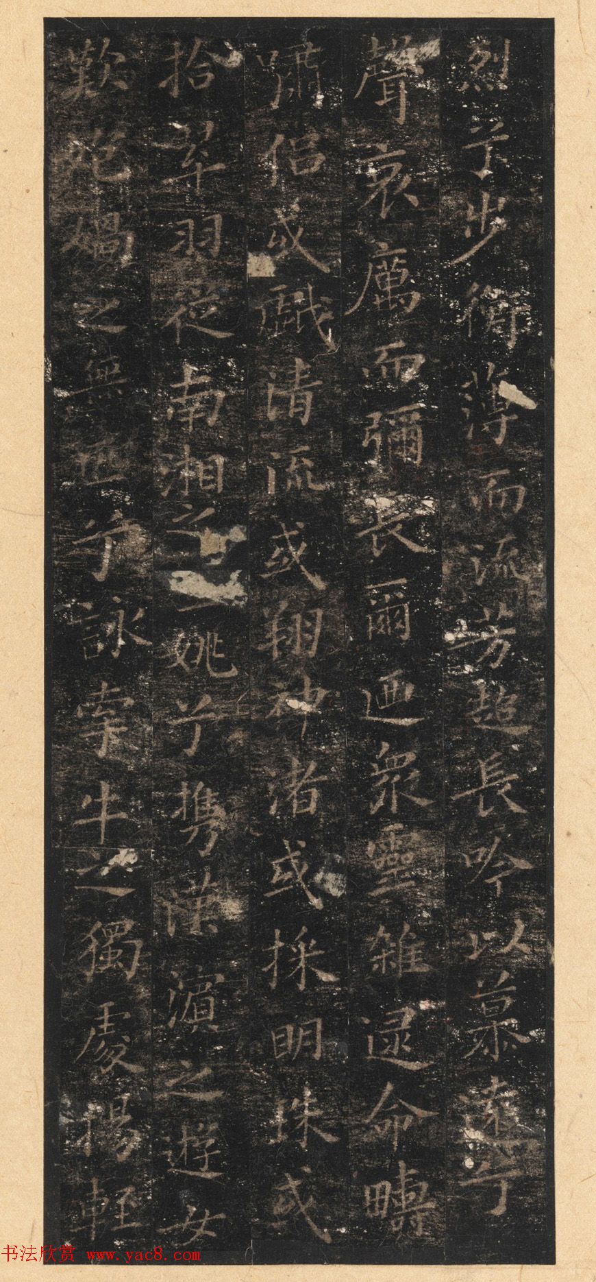 晋唐小楷法书八种旧拓本_美国藏