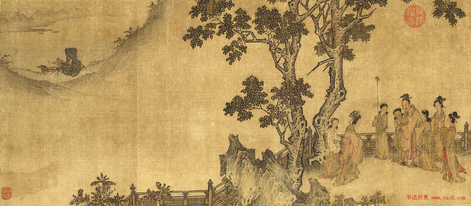 宋高宗楷书《女孝经》马和之补图绢本