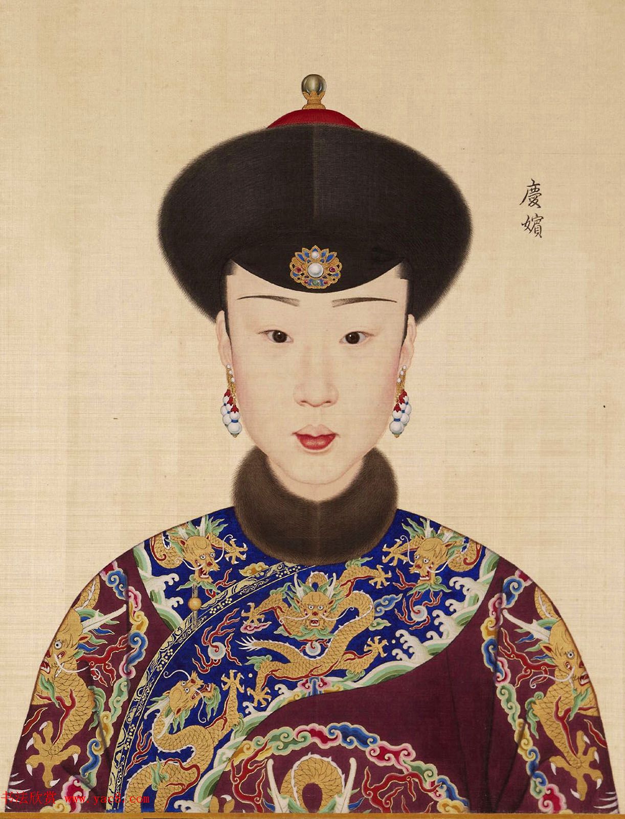 传世名画:郎世宁《乾隆帝后妃嫔图卷》 传世名画:郎世宁《乾隆帝后妃嫔图卷》