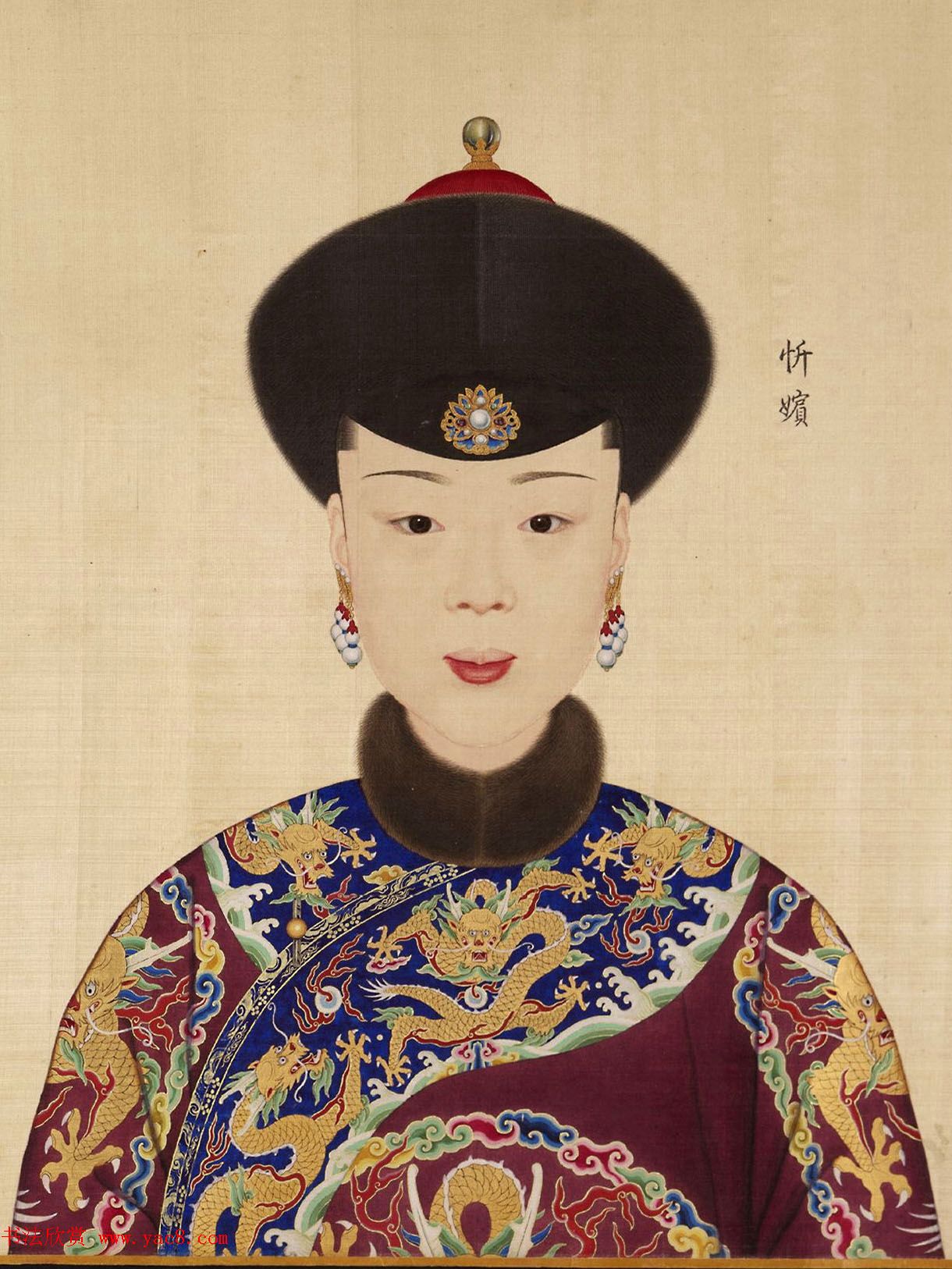 传世名画:郎世宁《乾隆帝后妃嫔图卷》 传世名画:郎世宁《乾隆帝后妃嫔图卷》