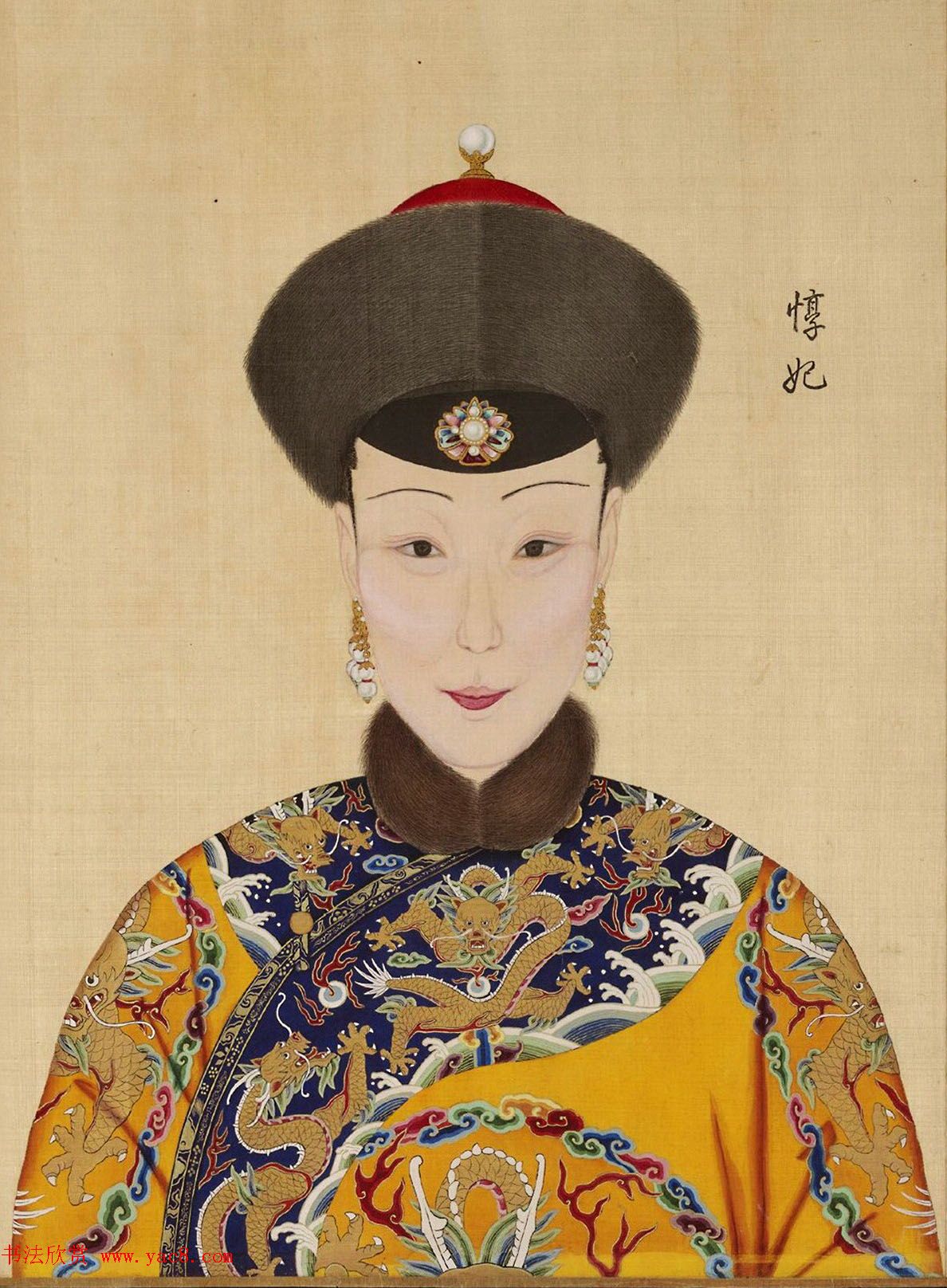 传世名画:郎世宁《乾隆帝后妃嫔图卷》 传世名画:郎世宁《乾隆帝后妃嫔图卷》