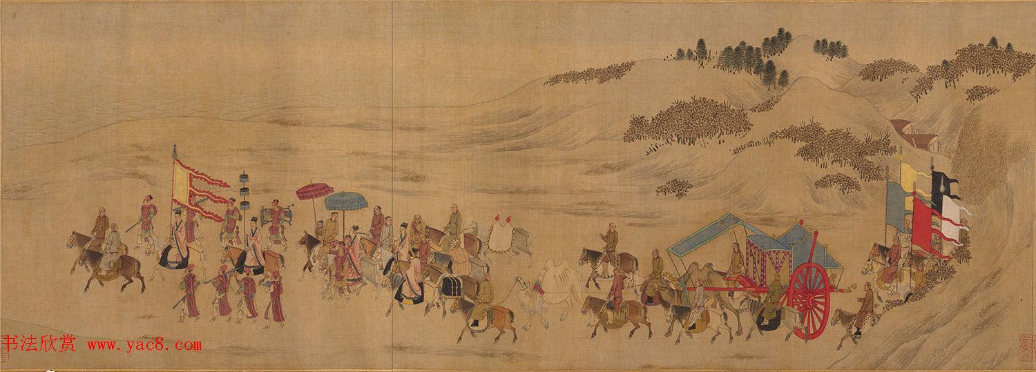 宋人字画：楷书胡笳十八拍+文姬归汉图