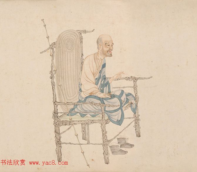 唐代画家阎立本绘《萧翼赚兰亭序》