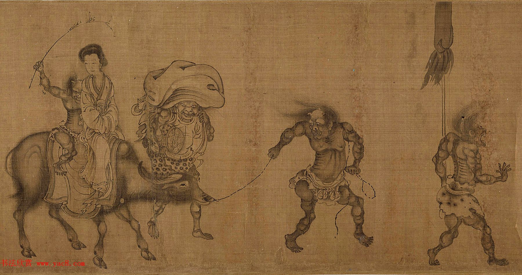 颜庚《钟馗嫁妹图》和《钟馗雨夜出游图》