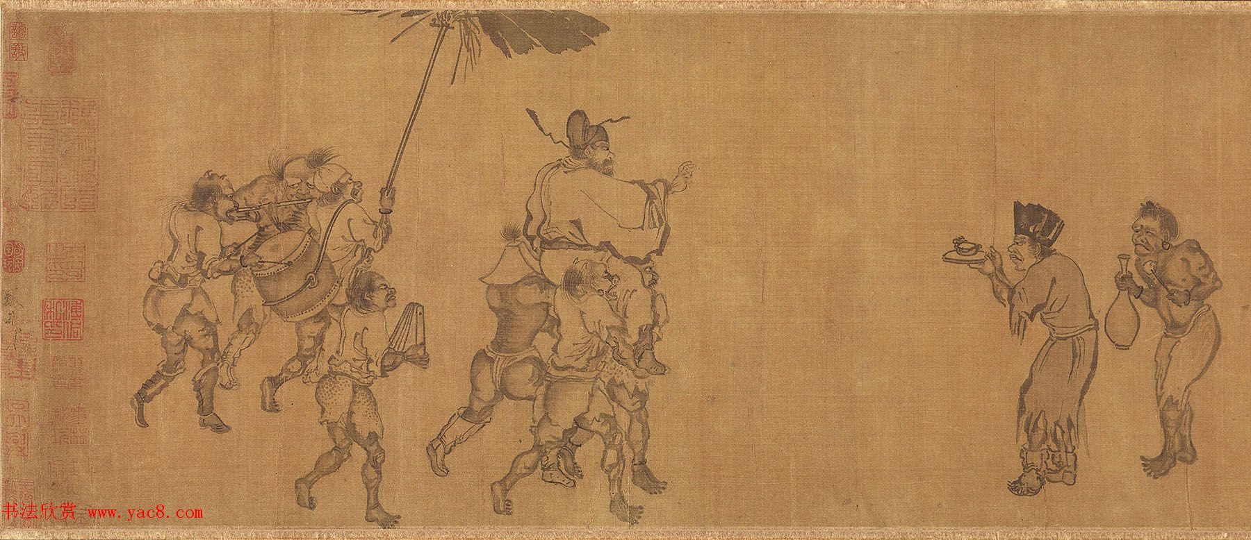 颜庚《钟馗嫁妹图》和《钟馗雨夜出游图》