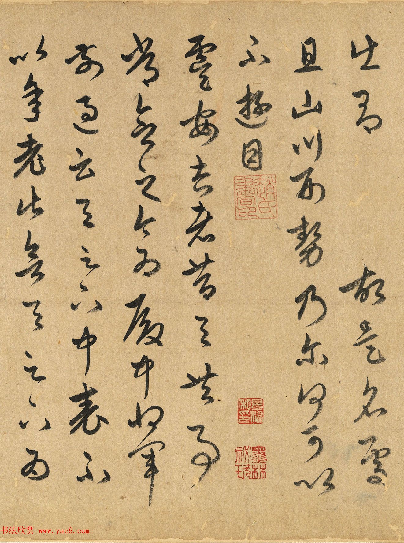 赵孟頫63岁草书《元赵文敏公临十七帖》