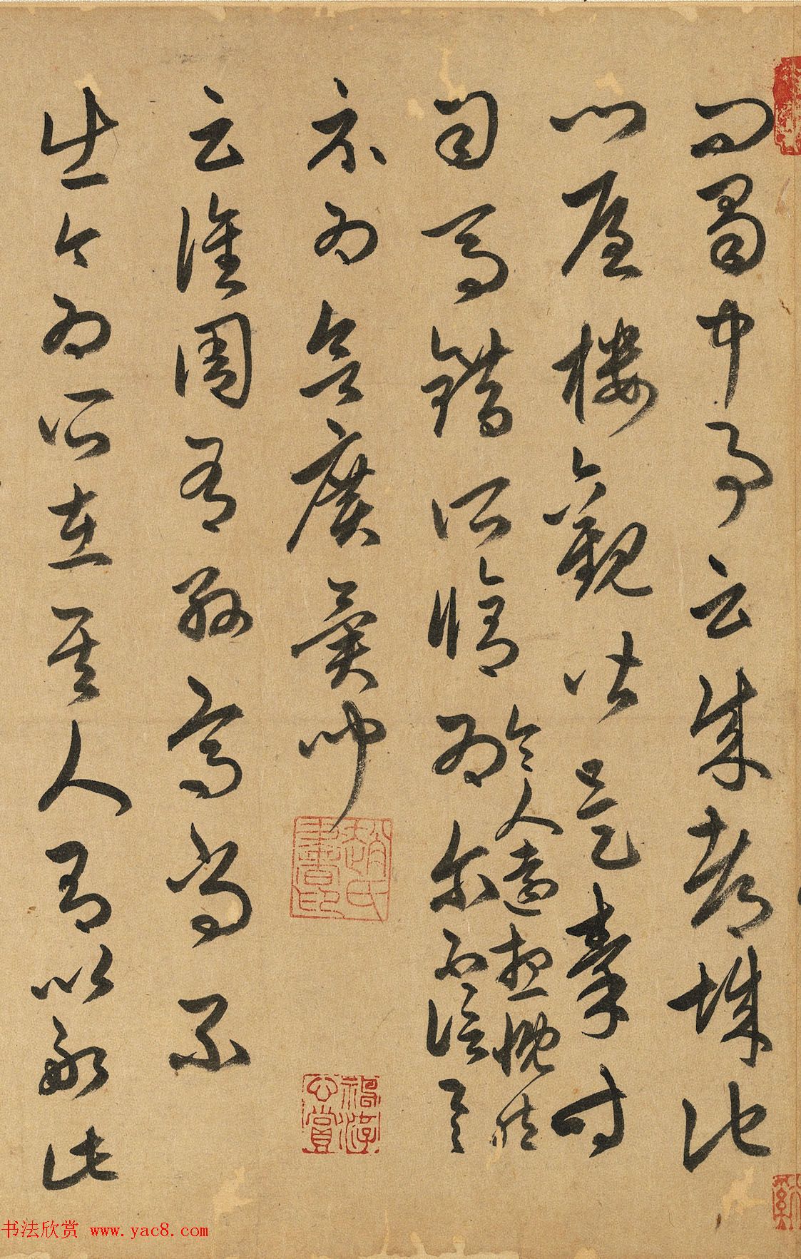 赵孟頫63岁草书《元赵文敏公临十七帖》