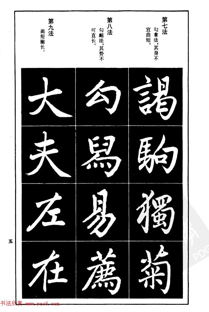 赵孟頫楷书间架结构九十二法.pdf