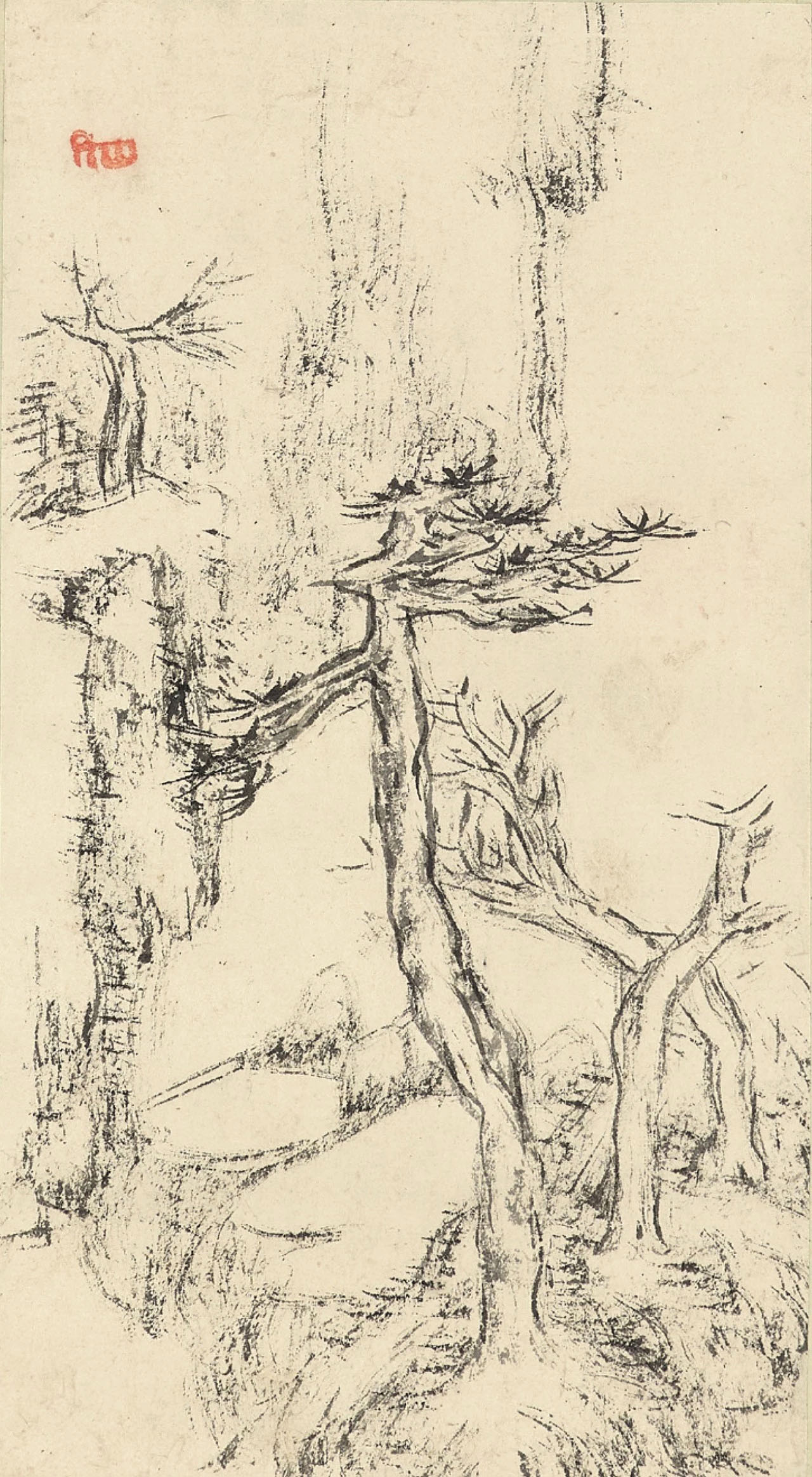 八大山人《兰亭诗画册》对题12开