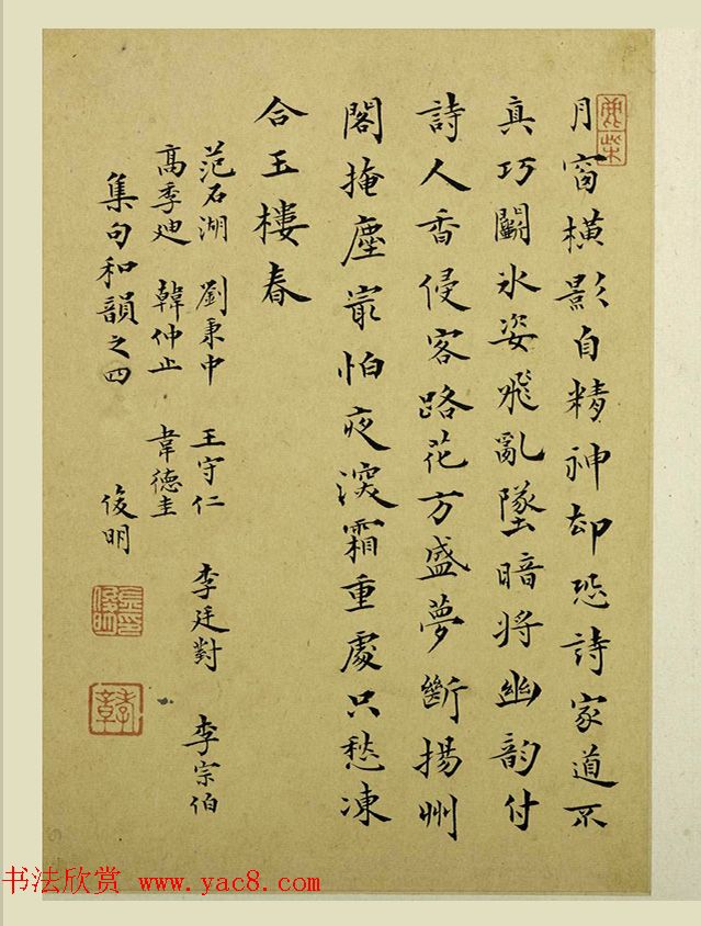 清代金俊明书画欣赏《梅花图册》