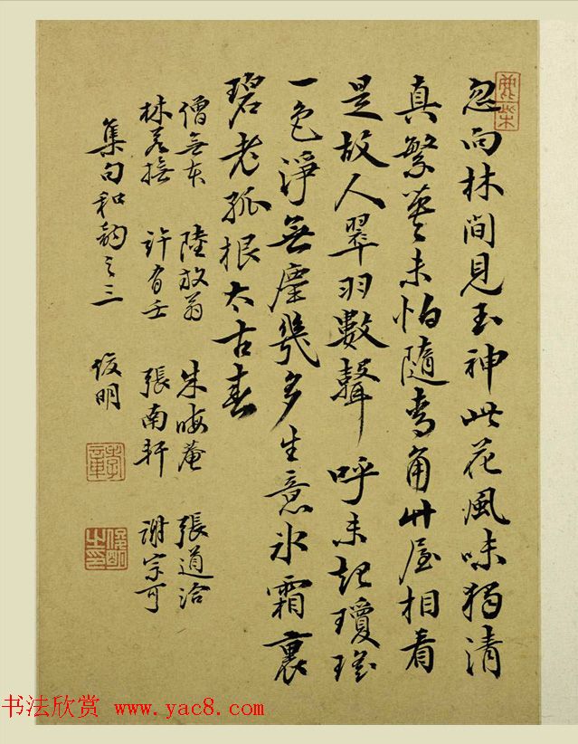 清代金俊明书画欣赏《梅花图册》