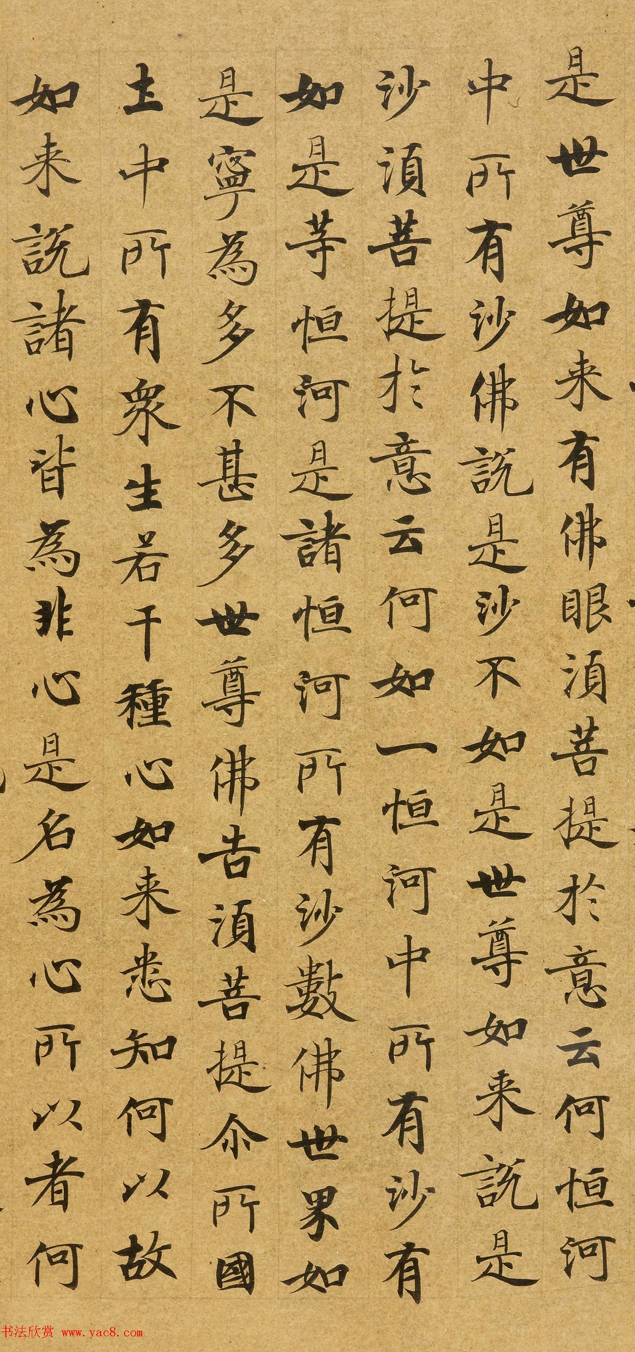 唐代刘弘珪楷书抄写《金刚般若波罗蜜经》