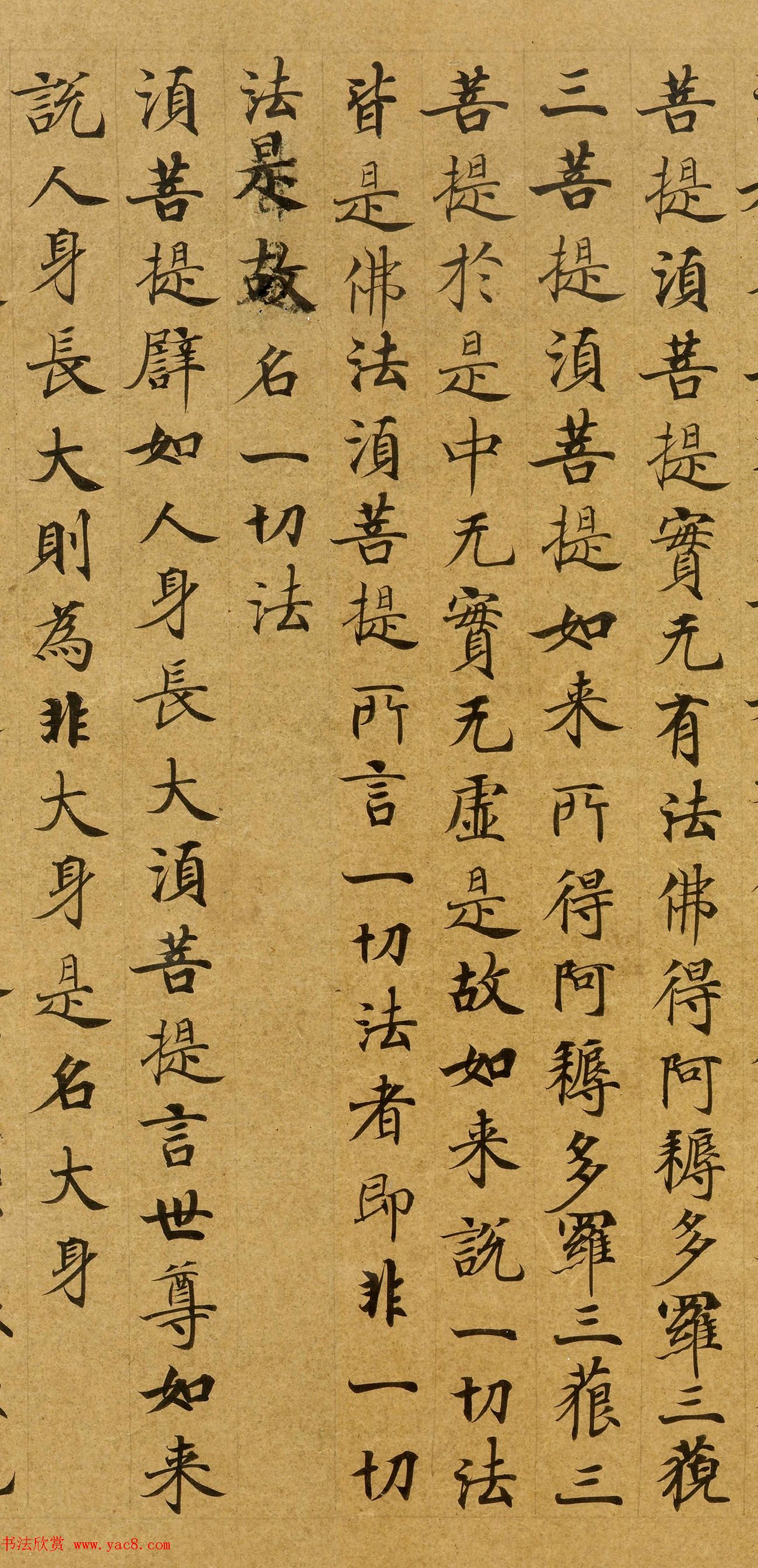 唐代刘弘珪楷书抄写《金刚般若波罗蜜经》