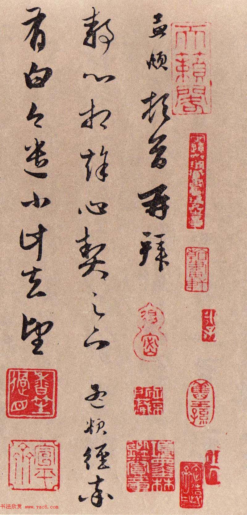 赵孟頫行草书《静心帖》(经率帖)