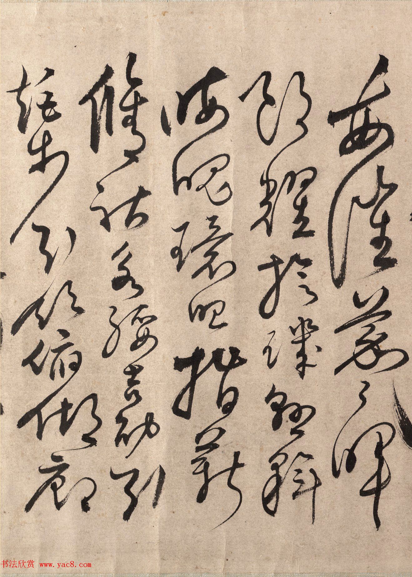 明代书法家张弼草书欣赏《千字文》手卷 明代书法家张弼草书欣赏《千字文》手卷