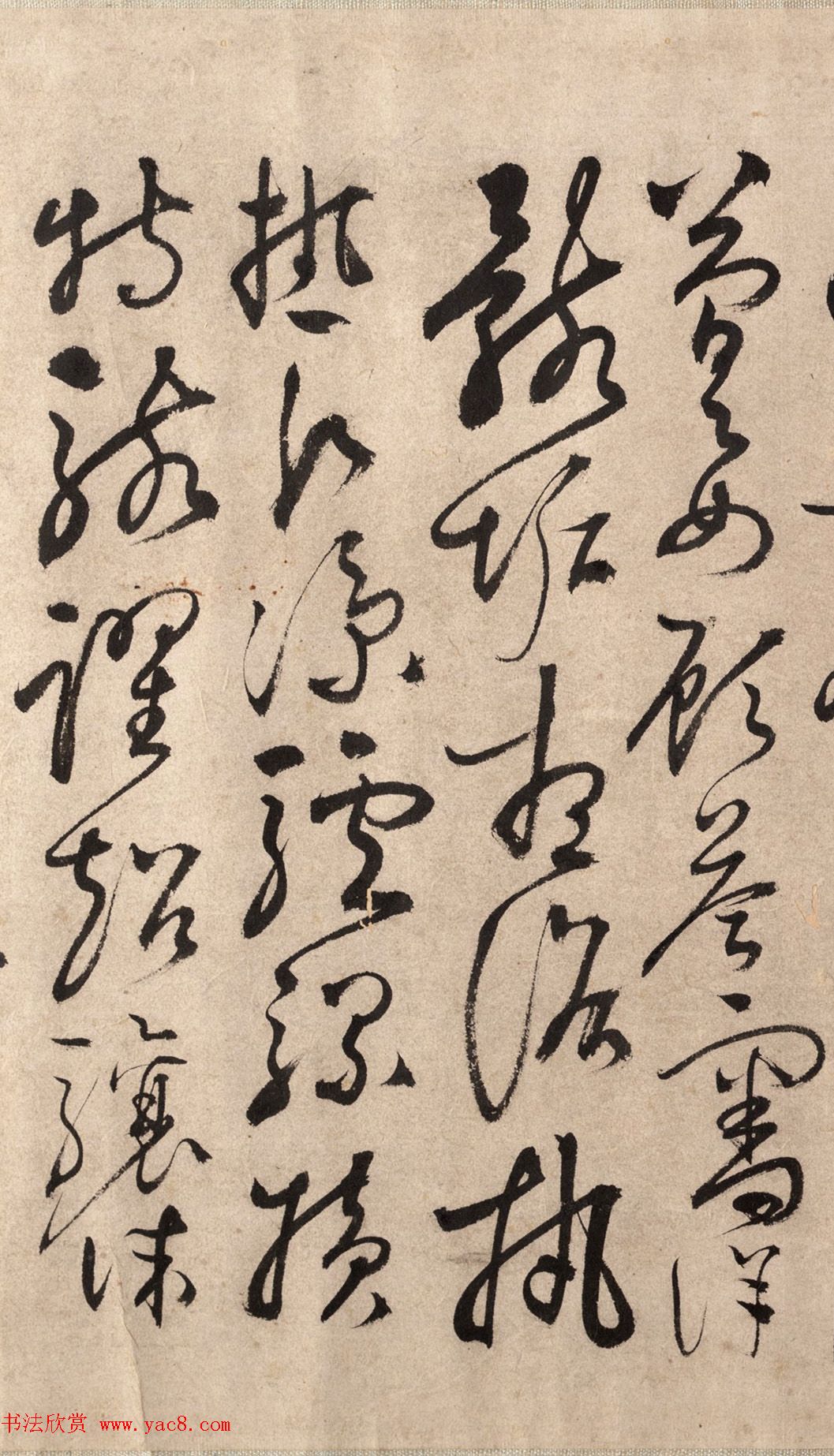 明代书法家张弼草书欣赏《千字文》手卷 明代书法家张弼草书欣赏《千字文》手卷