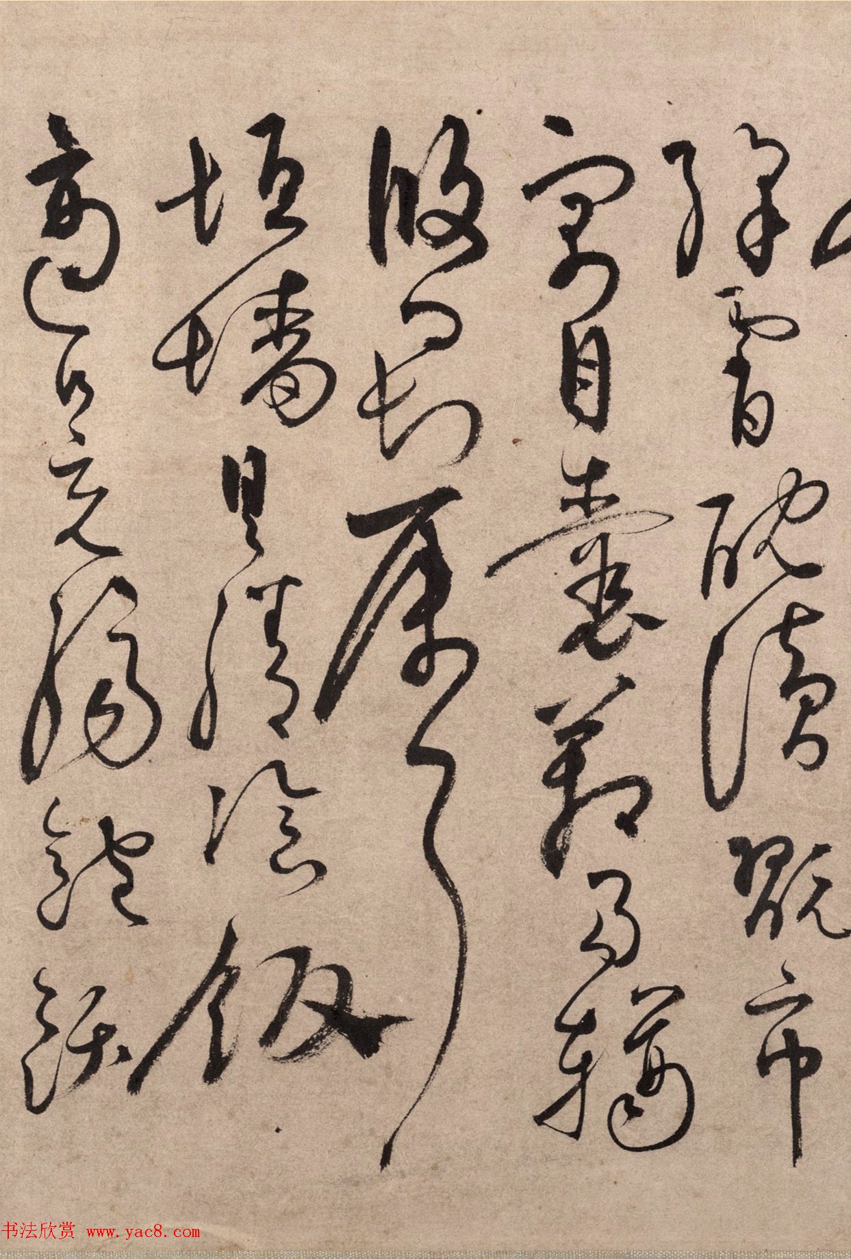 明代书法家张弼草书欣赏《千字文》手卷 明代书法家张弼草书欣赏《千字文》手卷