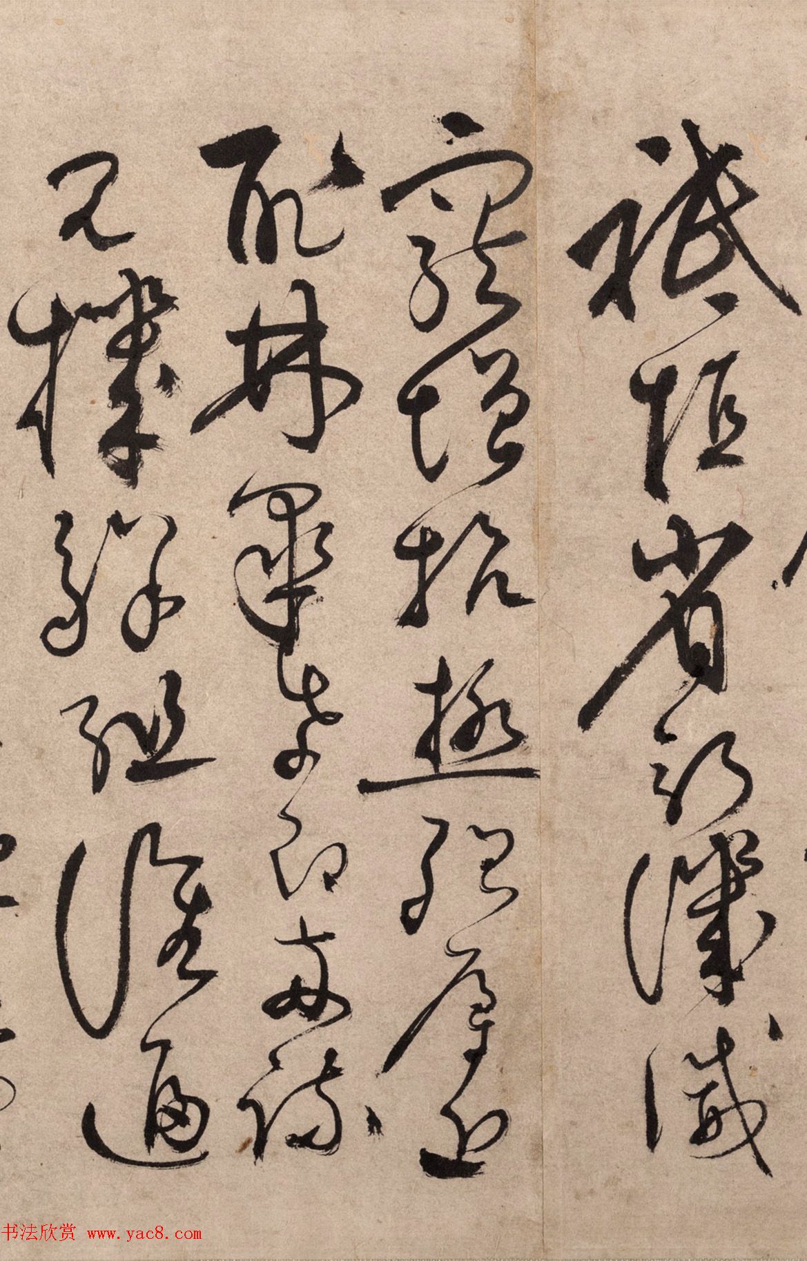 明代书法家张弼草书欣赏《千字文》手卷 明代书法家张弼草书欣赏《千字文》手卷