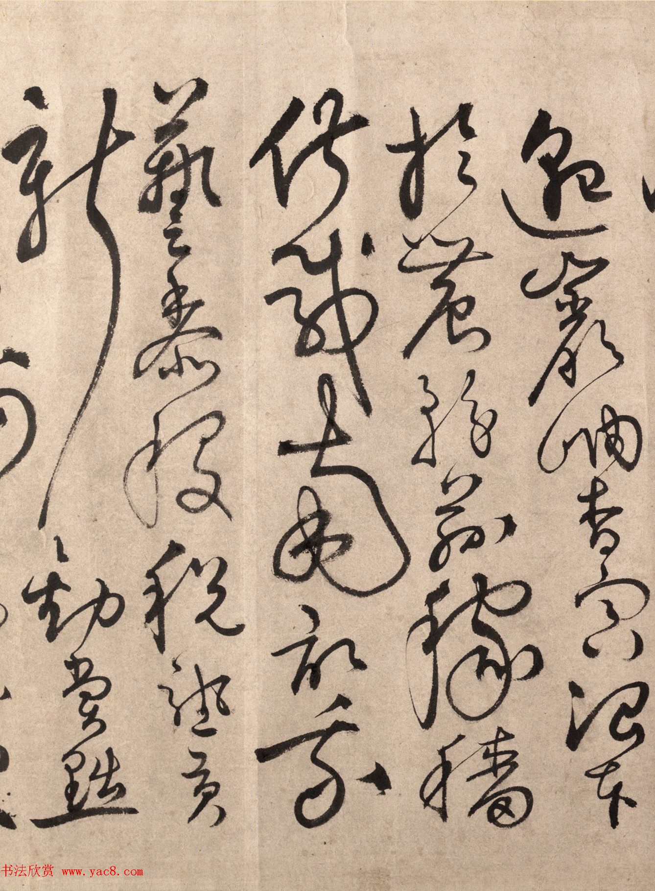 明代书法家张弼草书欣赏《千字文》手卷 明代书法家张弼草书欣赏《千字文》手卷