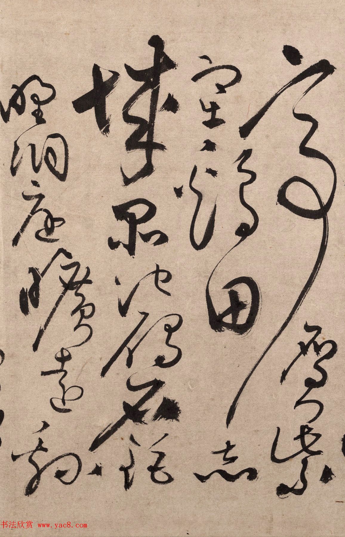 明代书法家张弼草书欣赏《千字文》手卷 明代书法家张弼草书欣赏《千字文》手卷