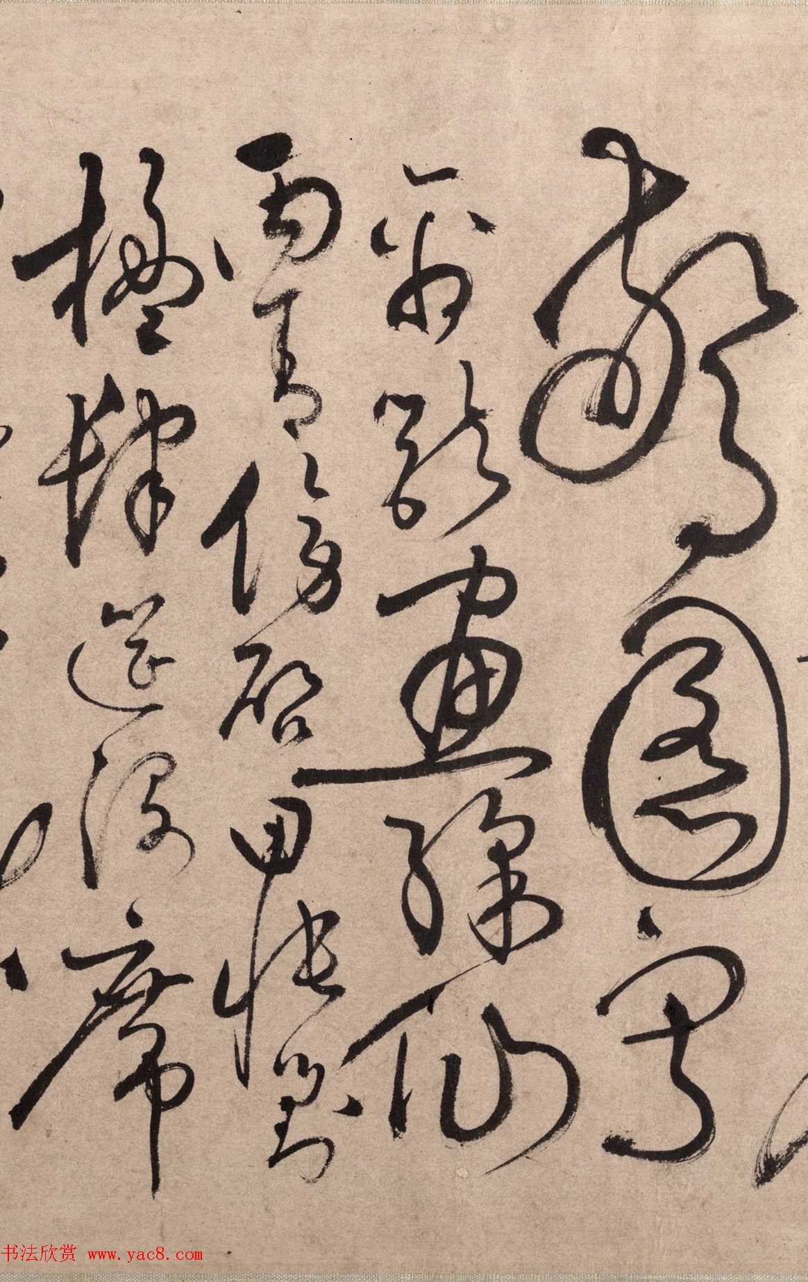 明代书法家张弼草书欣赏《千字文》手卷 明代书法家张弼草书欣赏《千字文》手卷