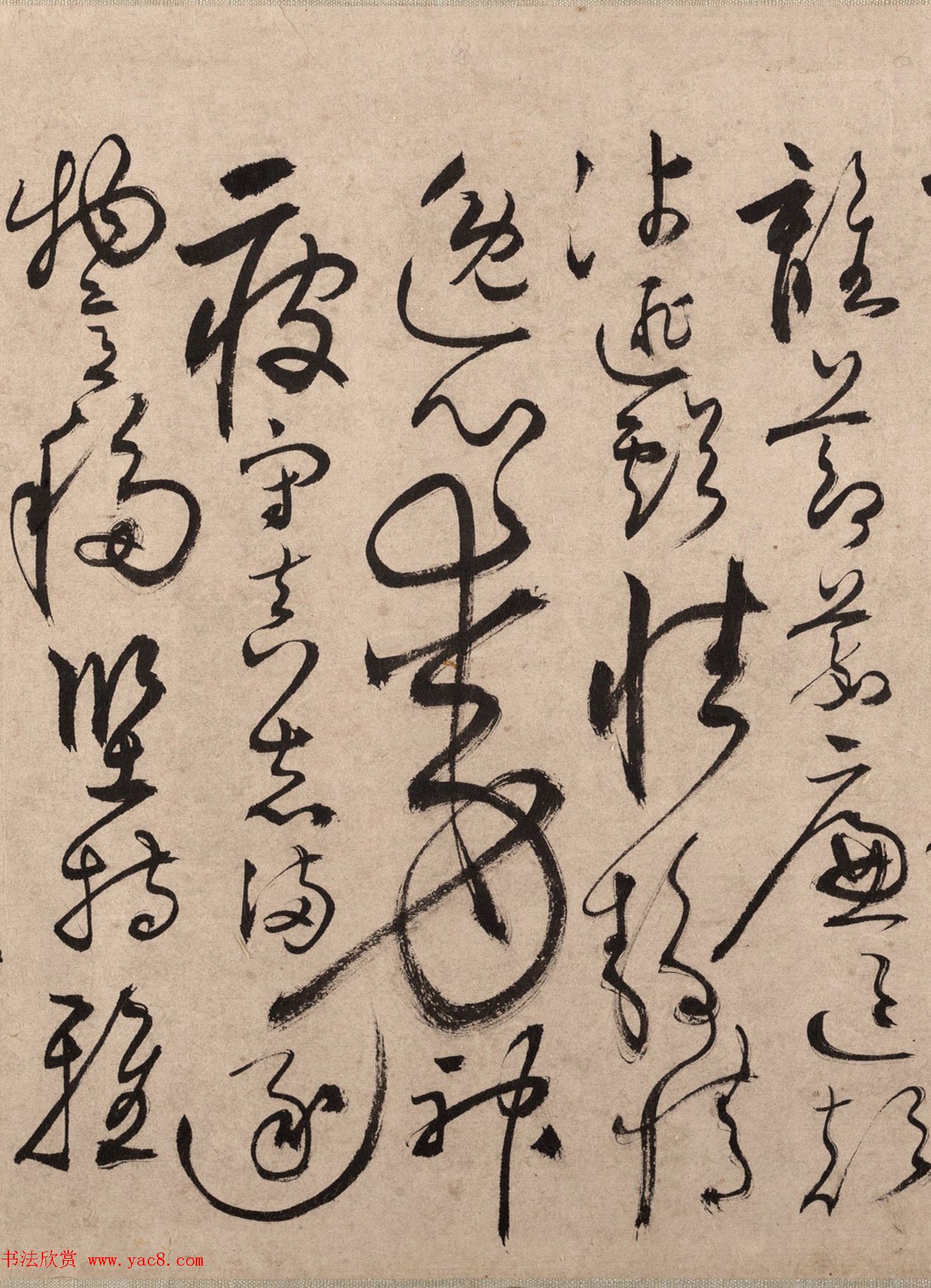 明代书法家张弼草书欣赏《千字文》手卷 明代书法家张弼草书欣赏《千字文》手卷