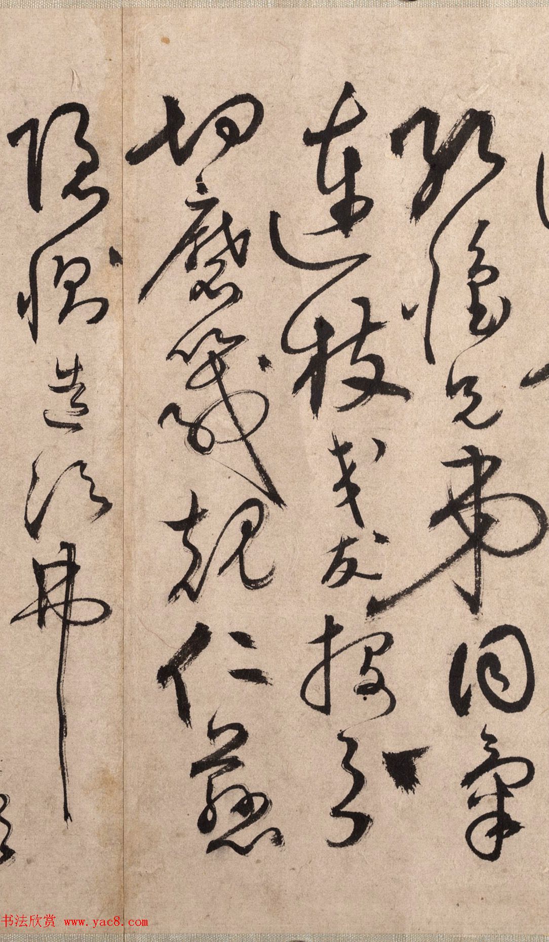 明代书法家张弼草书欣赏《千字文》手卷 明代书法家张弼草书欣赏《千字文》手卷