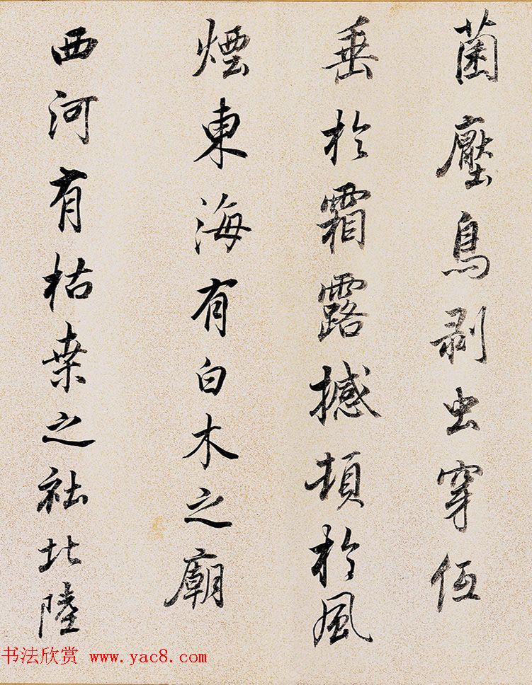 董其昌72岁行书临褚遂良枯树赋卷