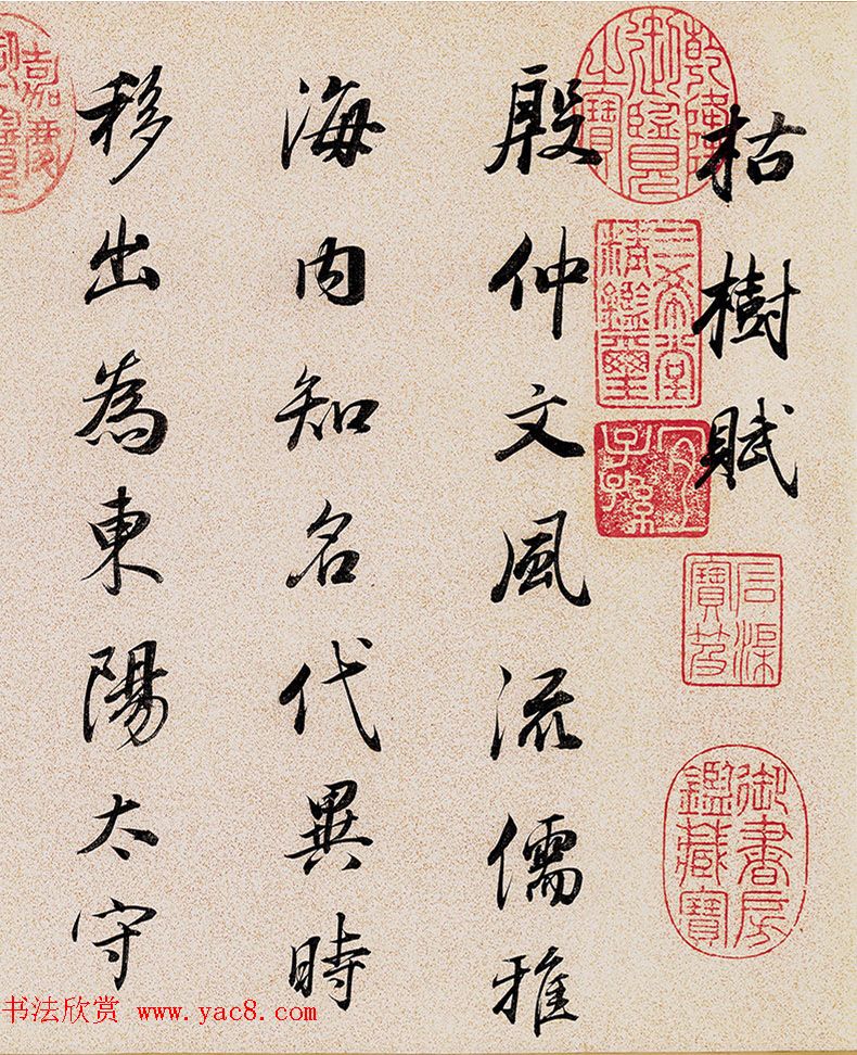 董其昌72岁行书临褚遂良枯树赋卷