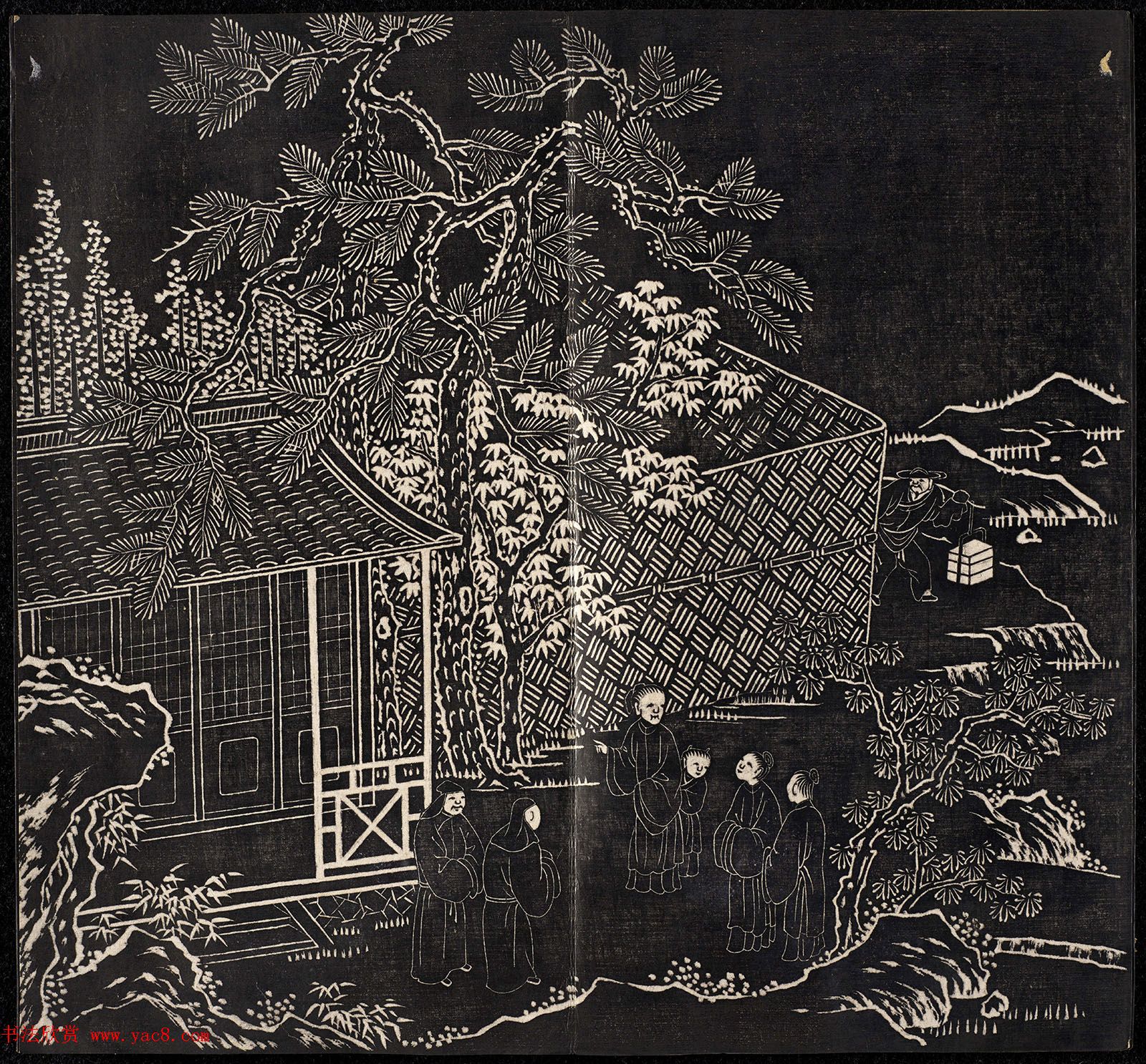 清代书法家王寿康题写改琦绘《节孝事实图》 清代书法家王寿康题写改琦绘《节孝事实图》