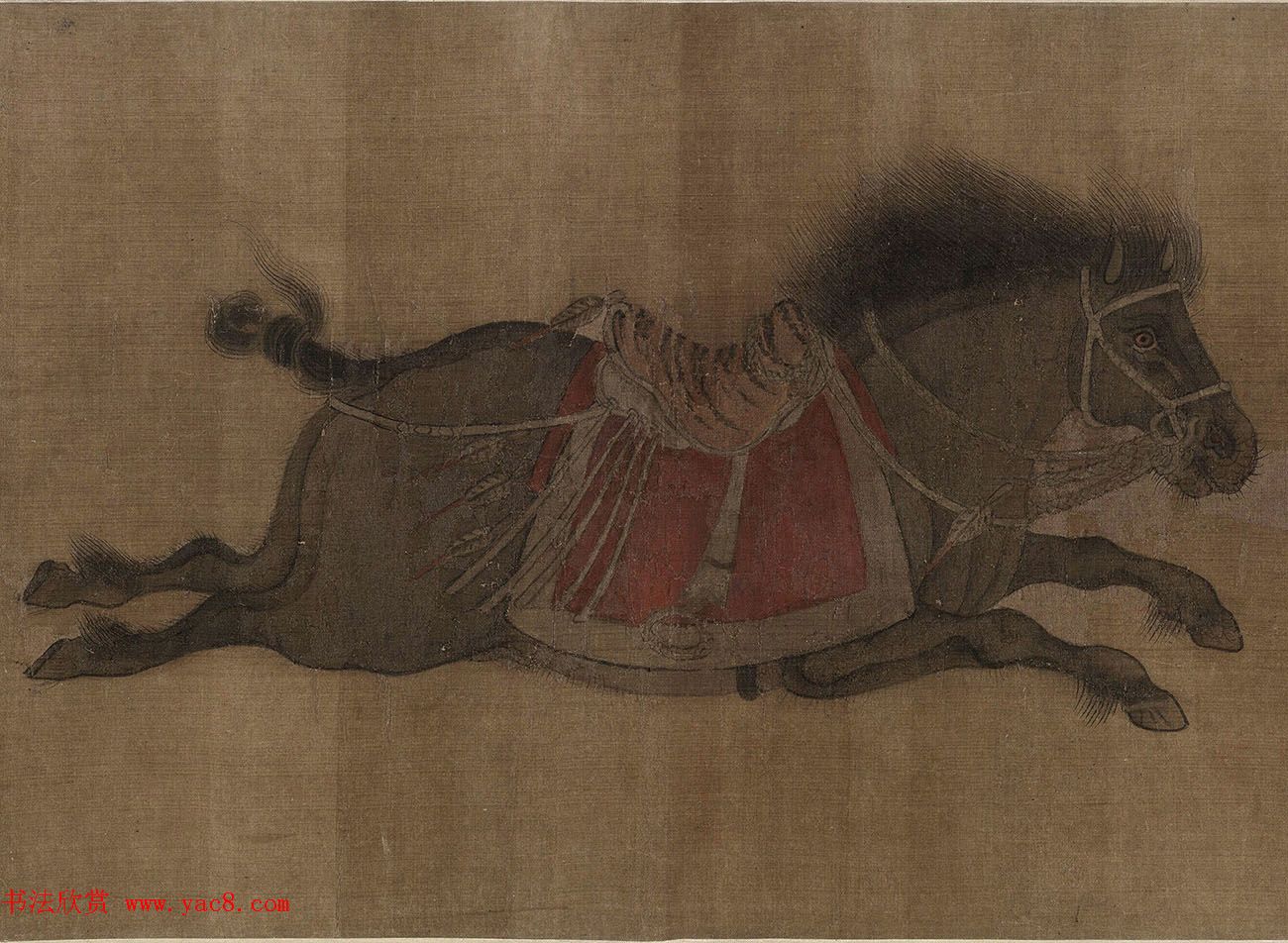 金代赵秉文62岁书法题赞《昭陵六骏》