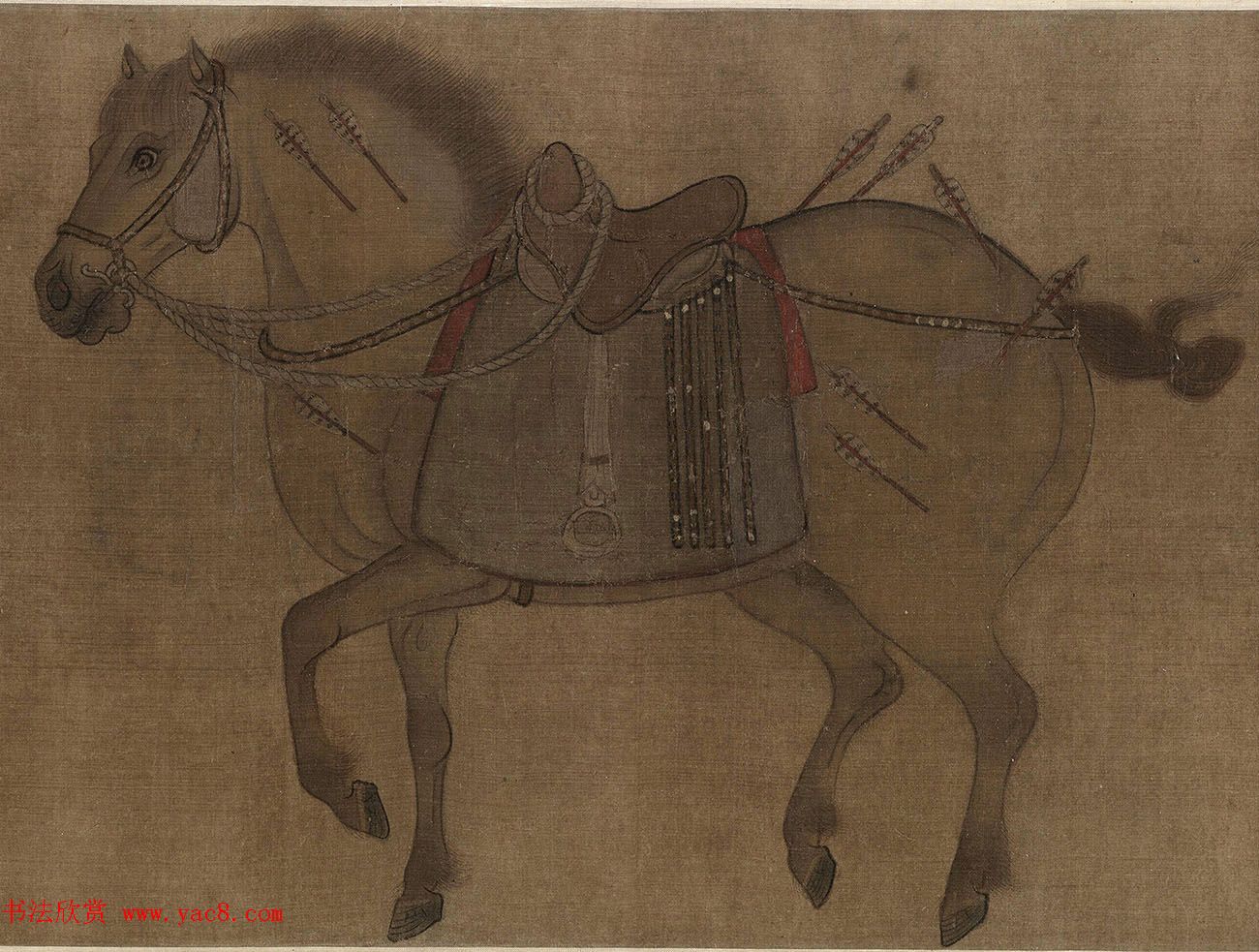 金代赵秉文62岁书法题赞《昭陵六骏》 金代赵秉文62岁书法题赞《昭陵六骏》