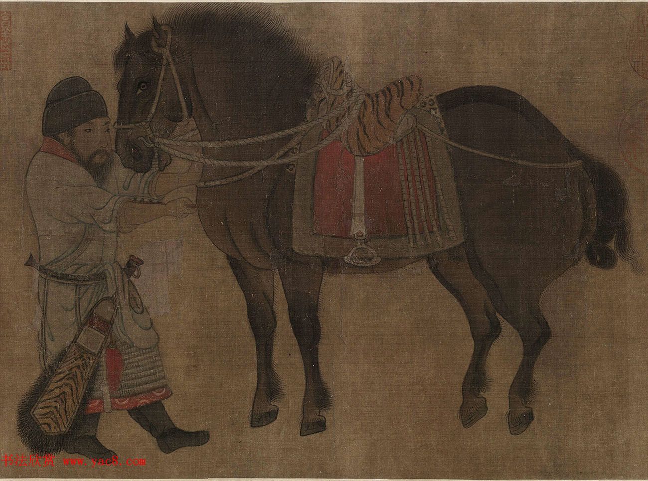 金代赵秉文62岁书法题赞《昭陵六骏》