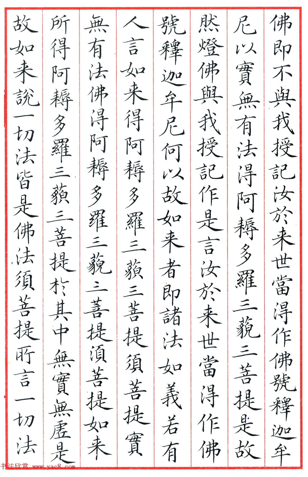 梁林小楷书法《金刚经三十二品》