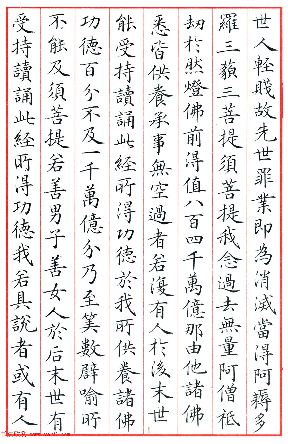 梁林小楷书法《金刚经三十二品》