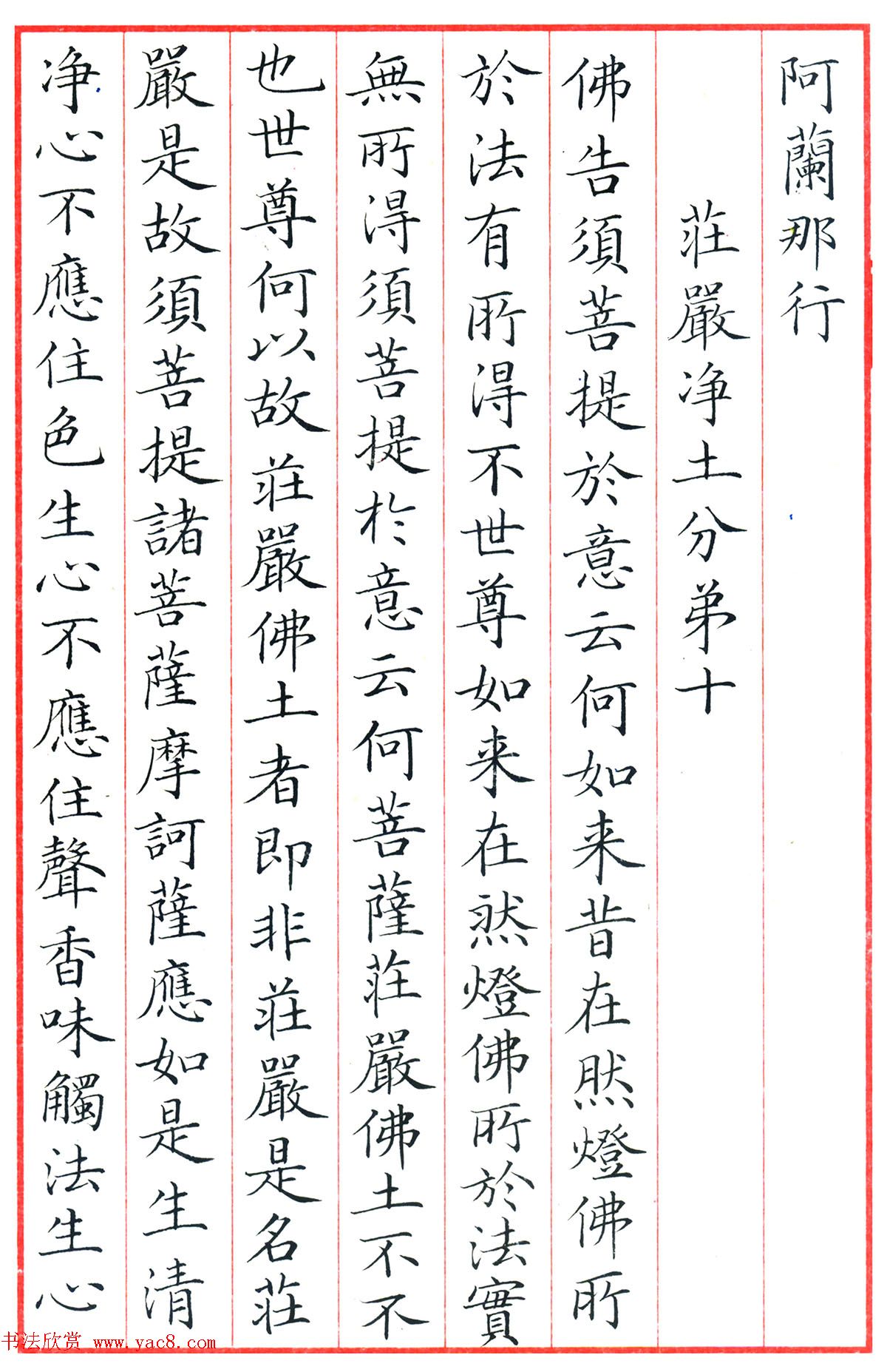 梁林小楷书法《金刚经三十二品》