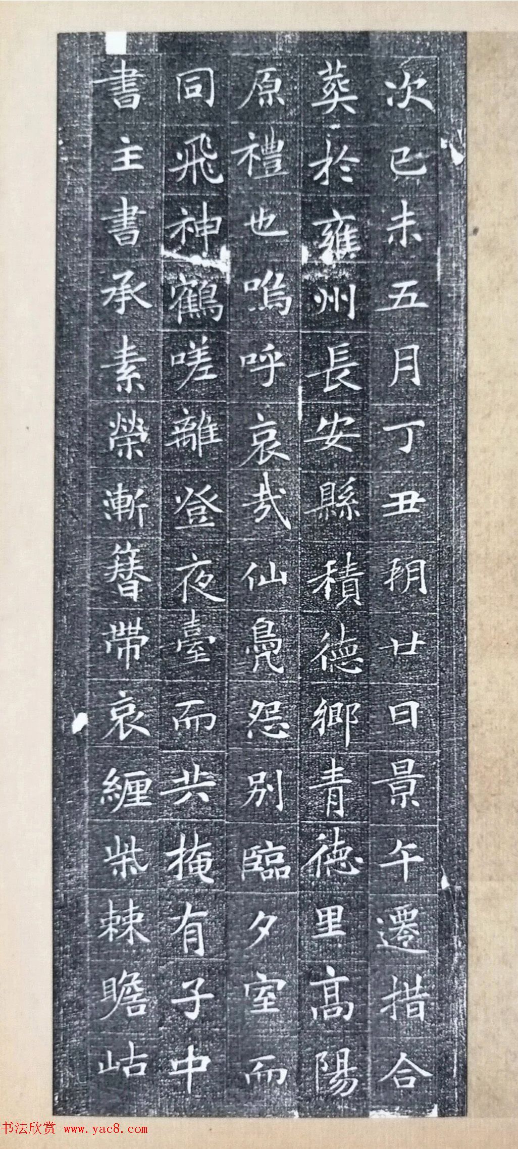 冯承素楷书《大唐故左监门长史冯府君墓志铭》