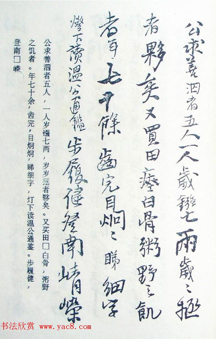 王铎行书欣赏《王氏家谱》