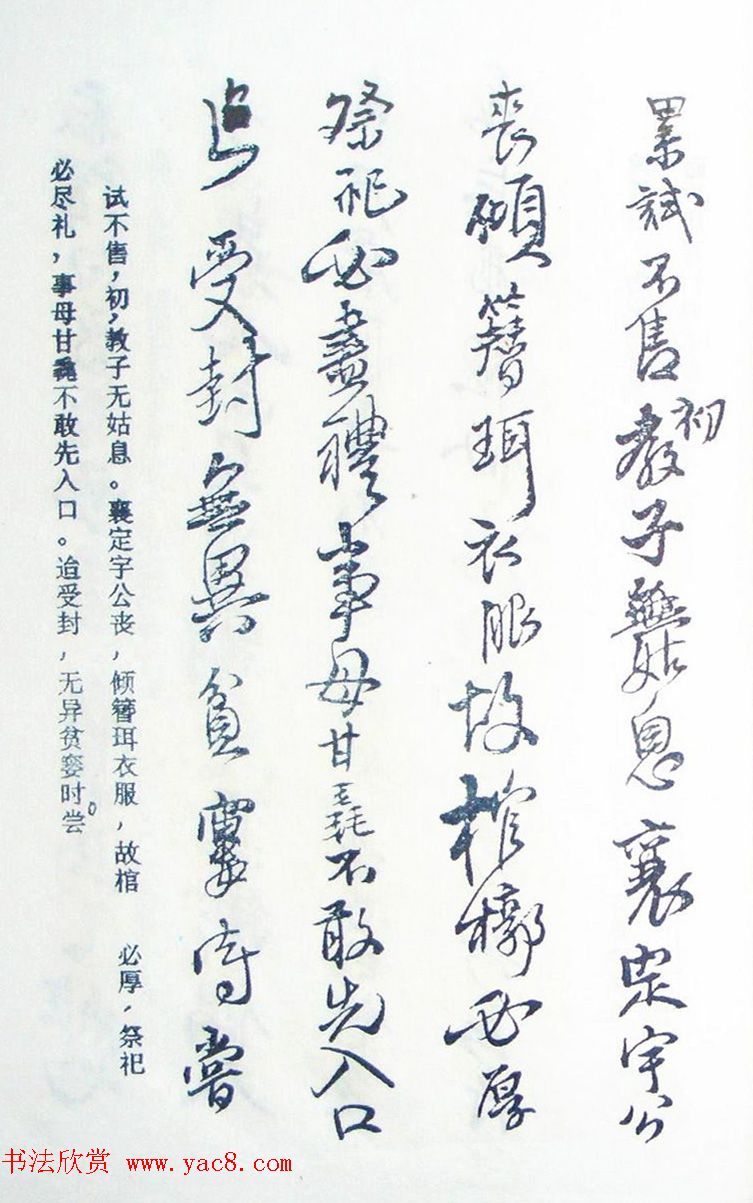 王铎行书欣赏《王氏家谱》