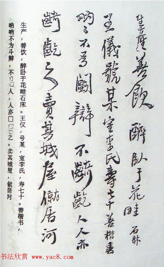 王铎行书欣赏《王氏家谱》