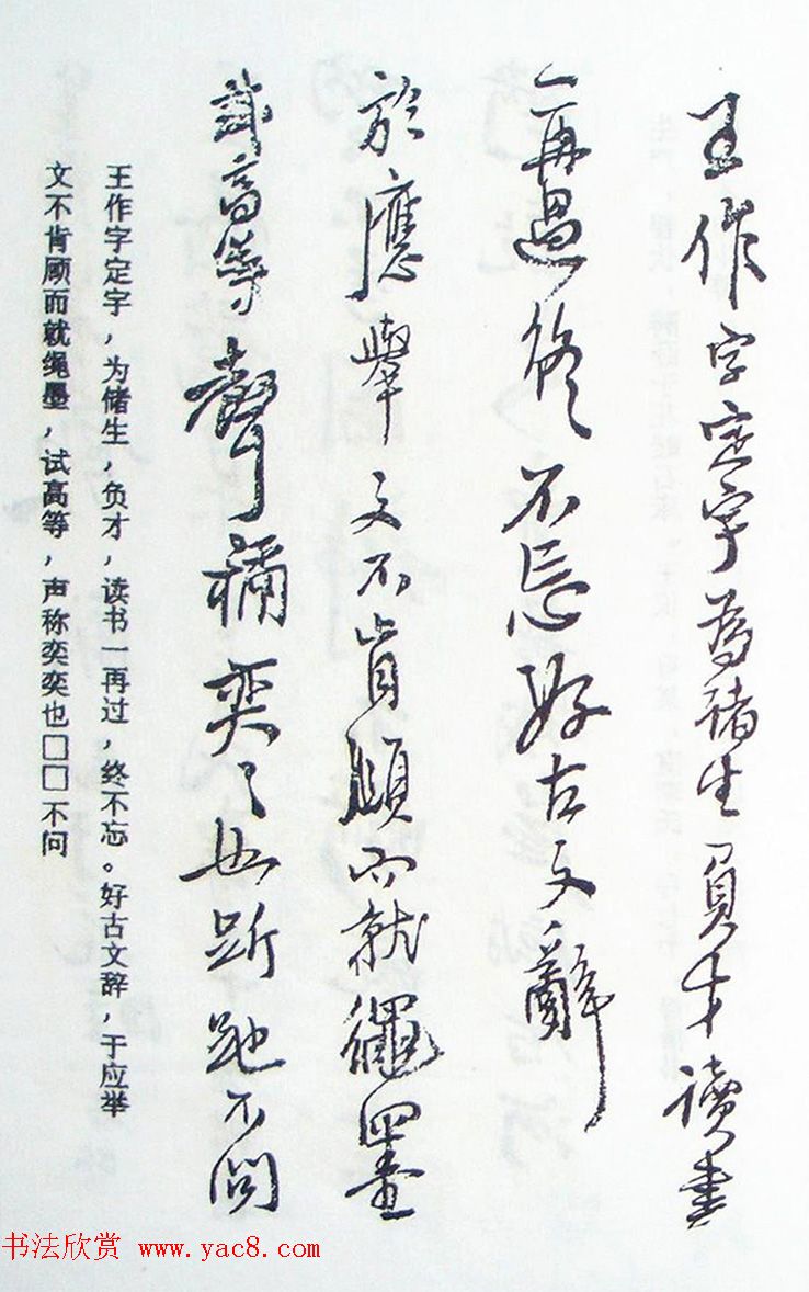 王铎行书欣赏《王氏家谱》