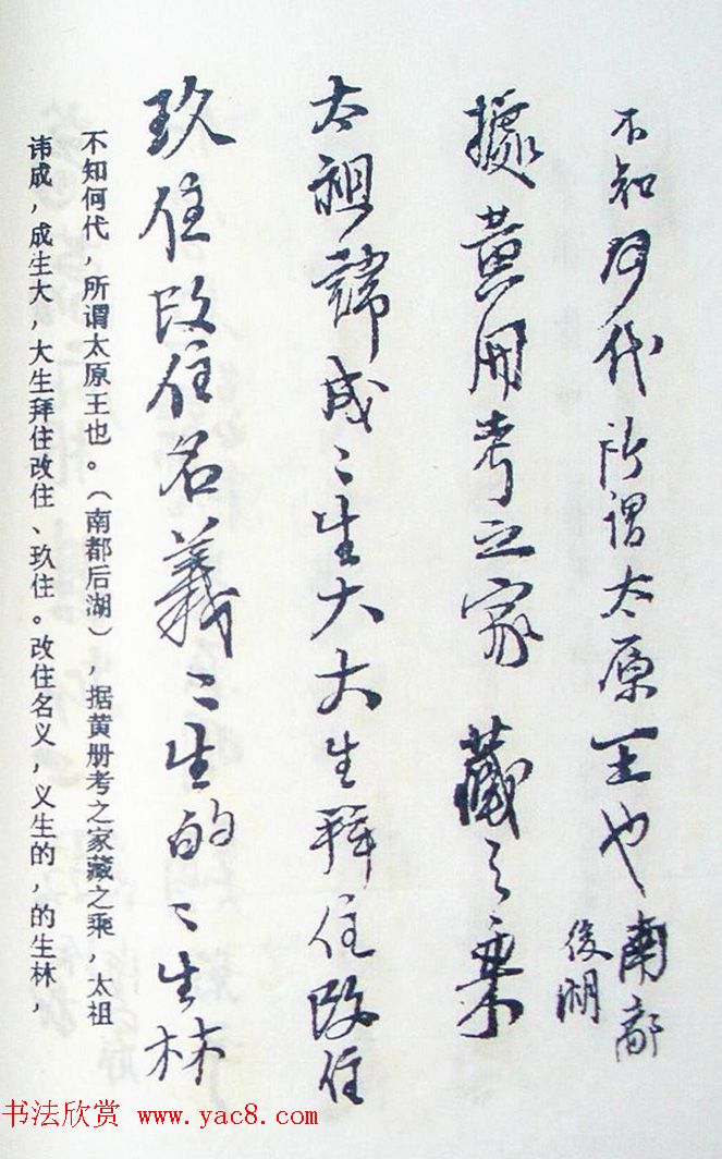 王铎行书欣赏《王氏家谱》