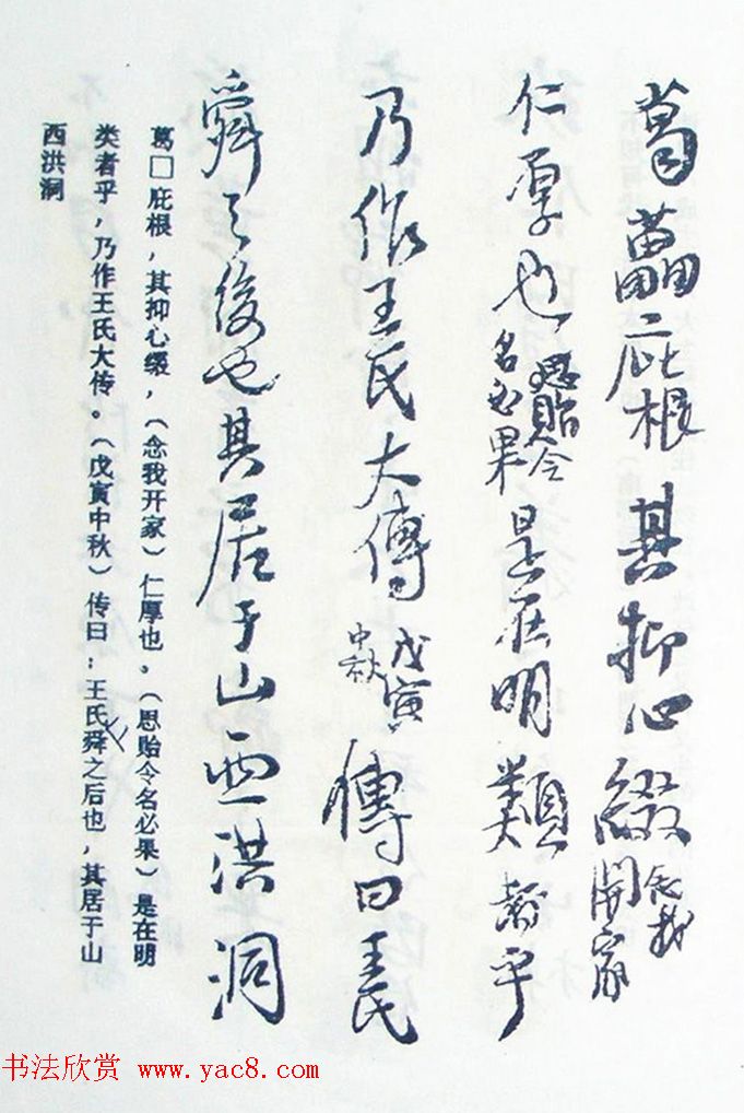 王铎行书欣赏《王氏家谱》