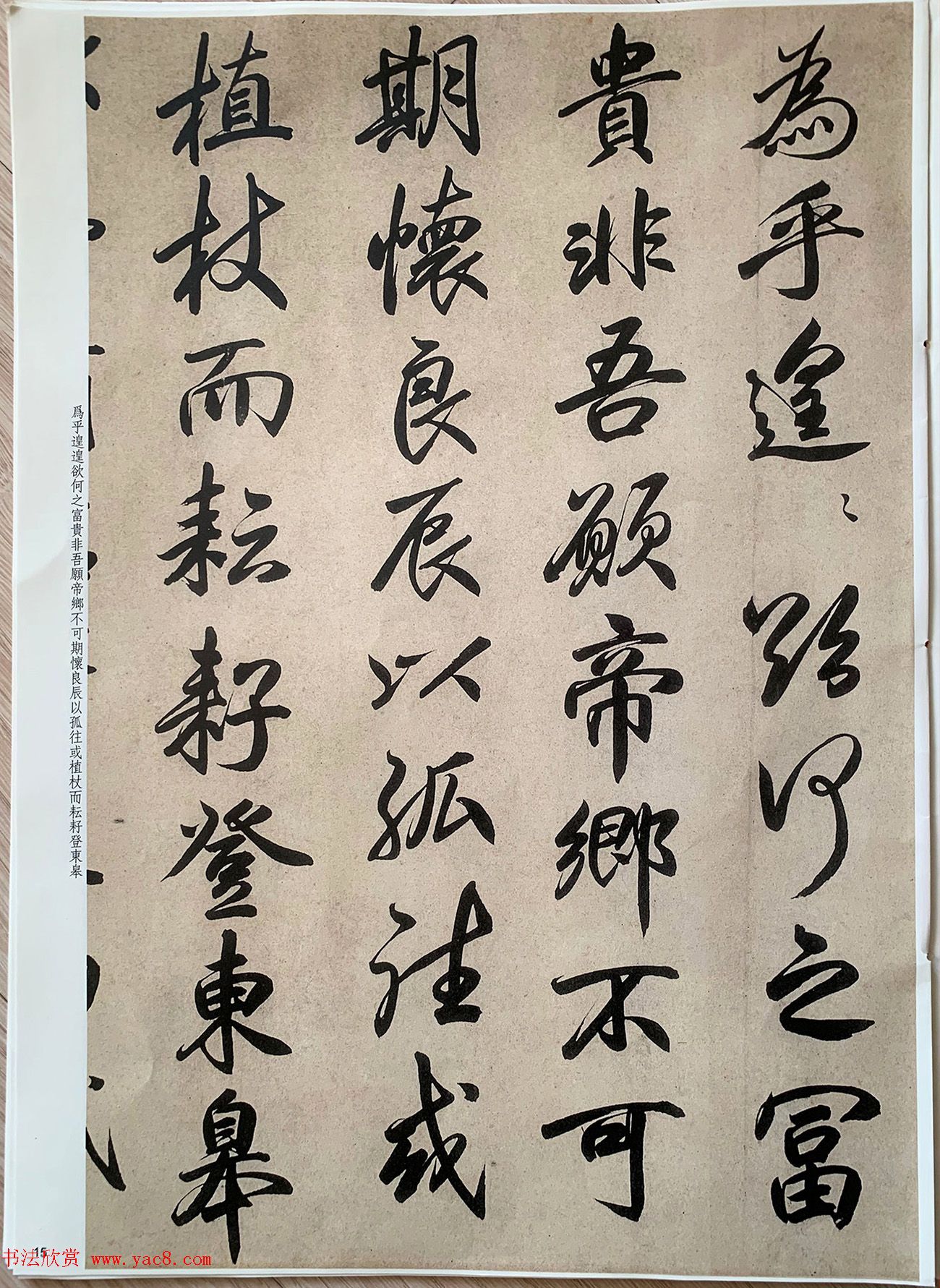 元代张畴斋行书《归去来兮辞》彩色放大本