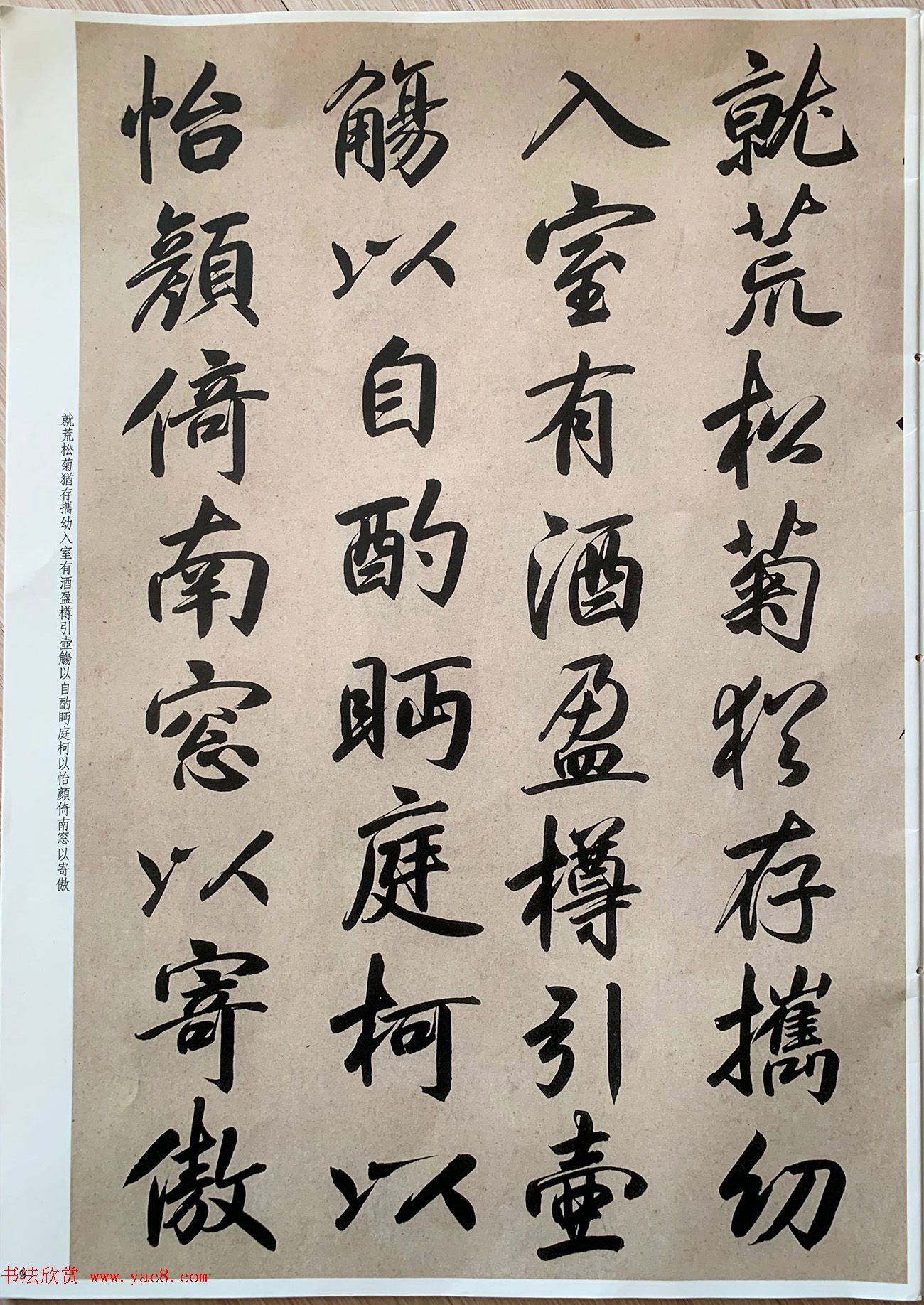 元代张畴斋行书《归去来兮辞》彩色放大本