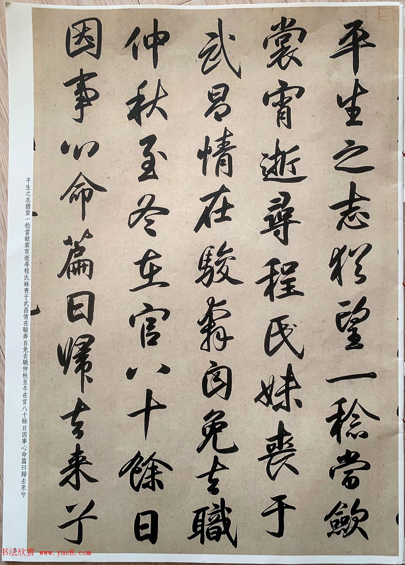 元代张畴斋行书《归去来兮辞》彩色放大本