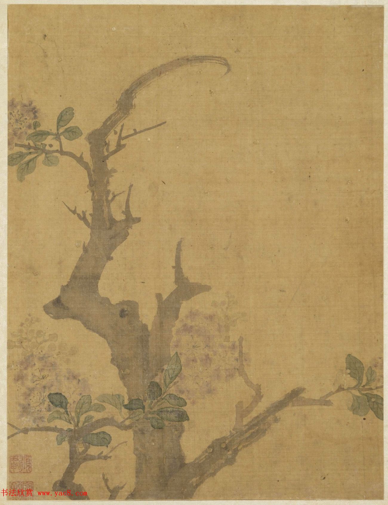 王文治书法题项圣谟花卉册