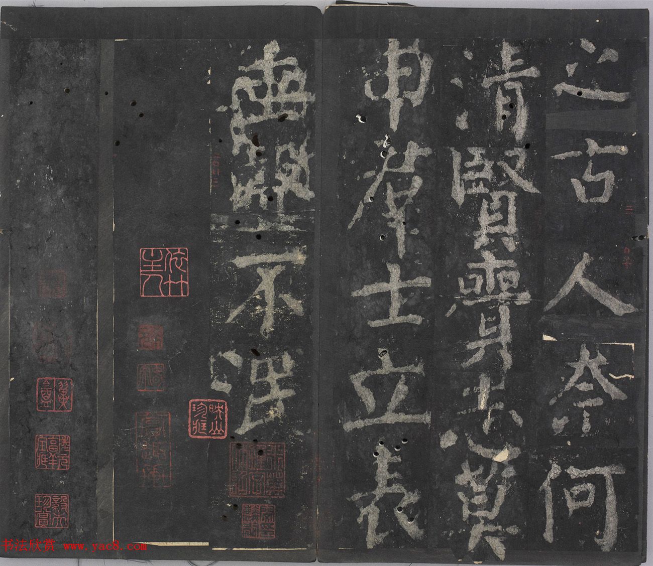 颜真卿64岁楷书拓本《元次山碑》