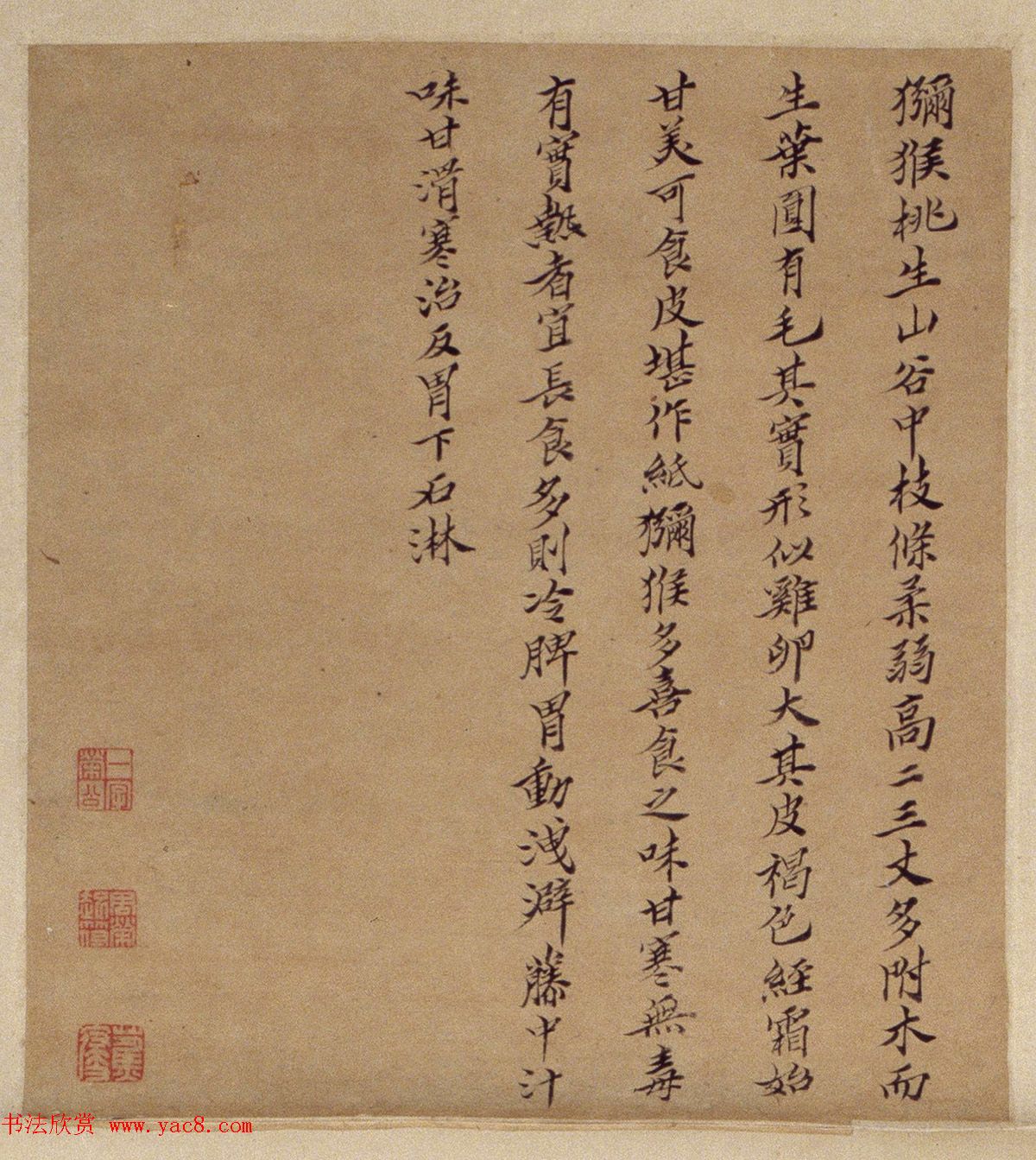 周淑禧、周淑祜两姐妹小楷《本草图》四条屏